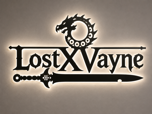 Custom design: 3D metal backlit