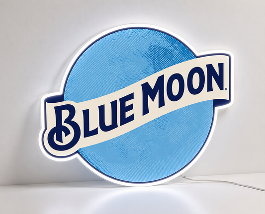 Blue Moon LED Neon Sign
