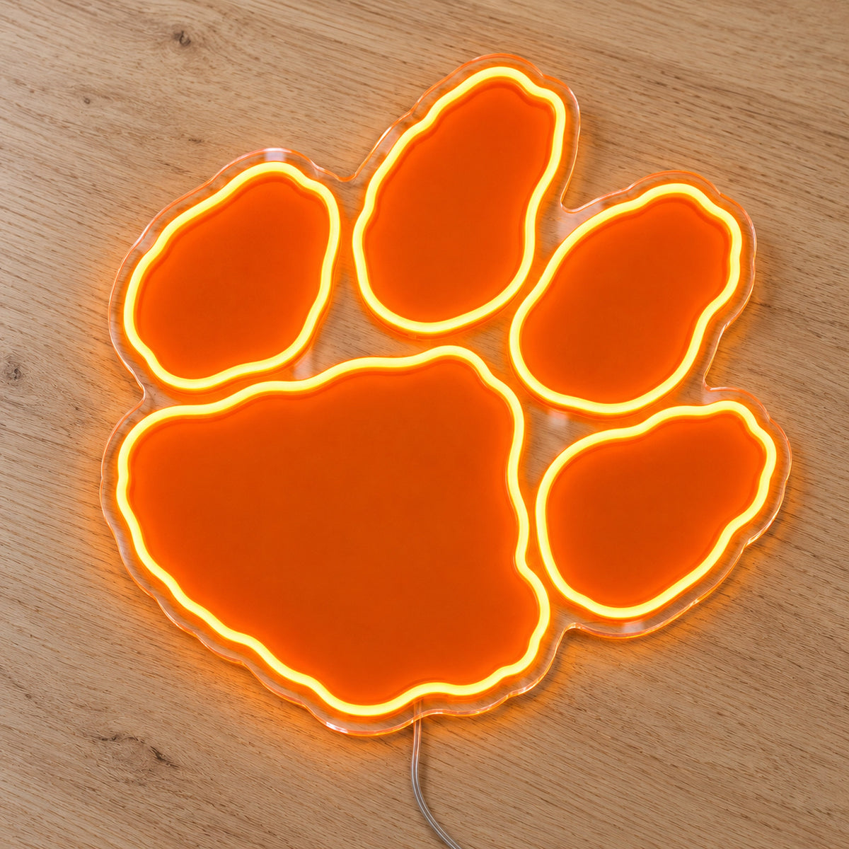Clemson Tigers Paw LED Neon Sign product photo 2