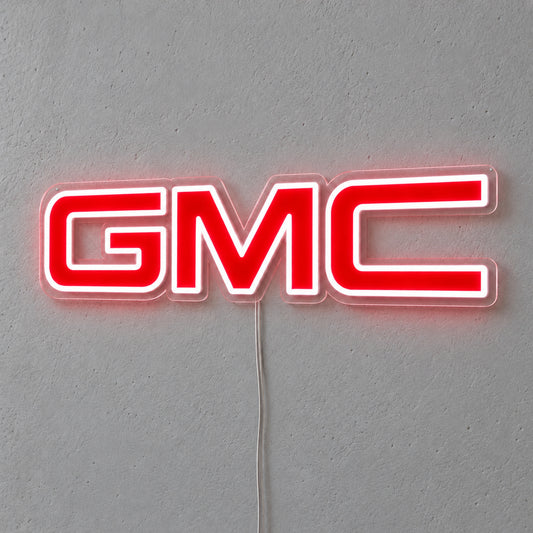 GMC LED Neon Sign product photo 1