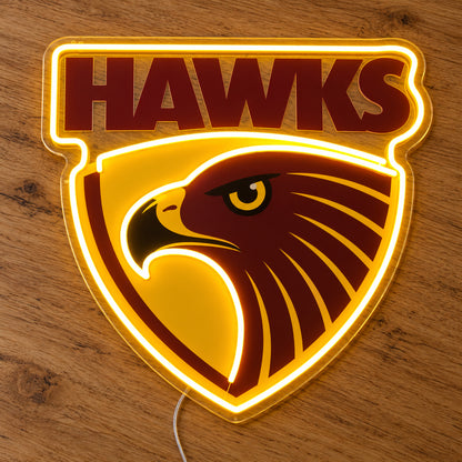 Hawthorn Hawks LED Neon Sign product photo 2