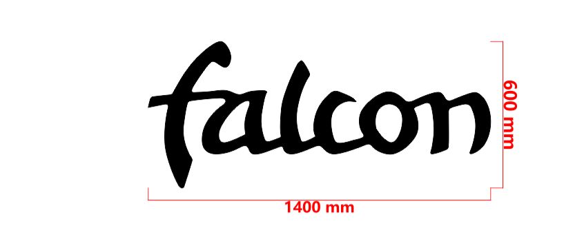 Custom design: falcon 3D stainless steel