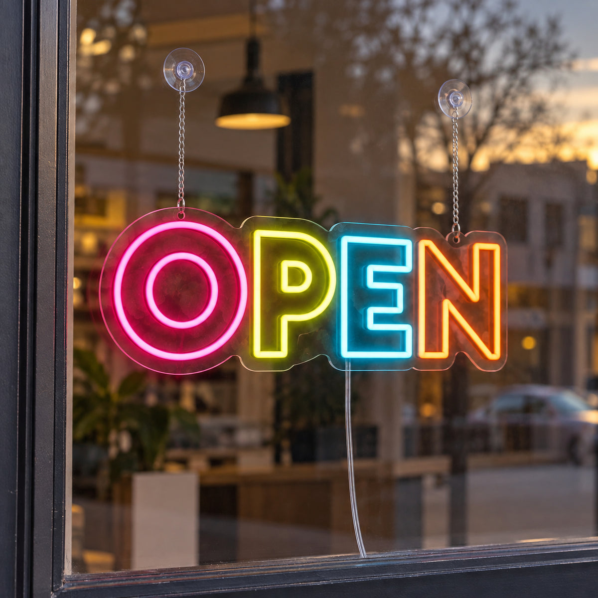 Multicolour Open LED Neon Sign product photo 1