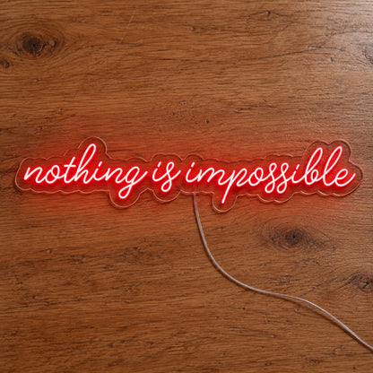 Nothing Is Impossible Big LED Neon Sign product photo 2