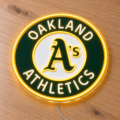 Oakland Athletics LED Neon Sign product photo 2