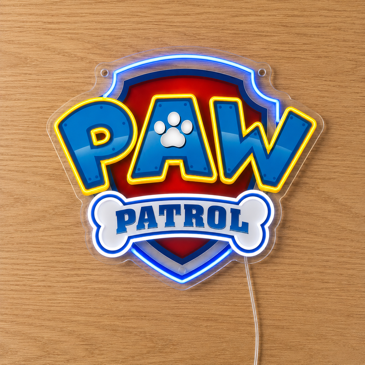 Paw Patrol Custom Name Neon Sign