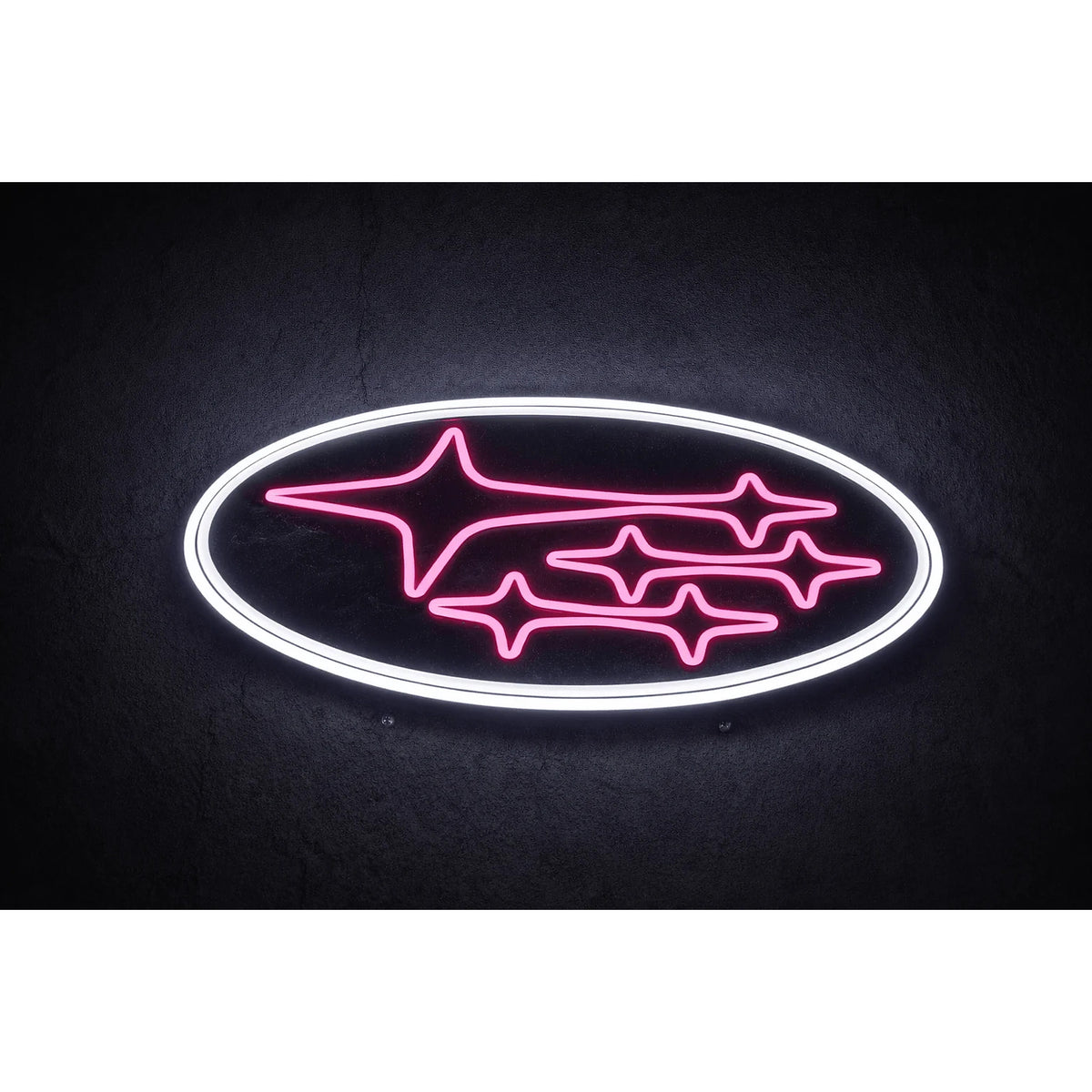 Subaru Logo Inspired LED Neon Sign pink product photo 1