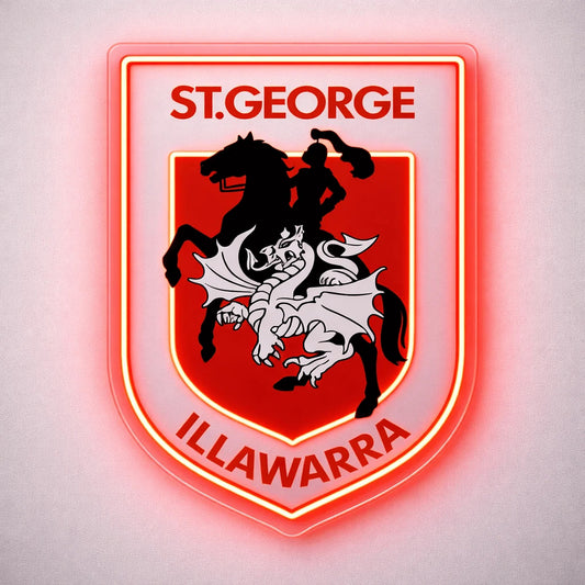 St George Illawarra Dragons Inspired LED Neon Sign product photo 1