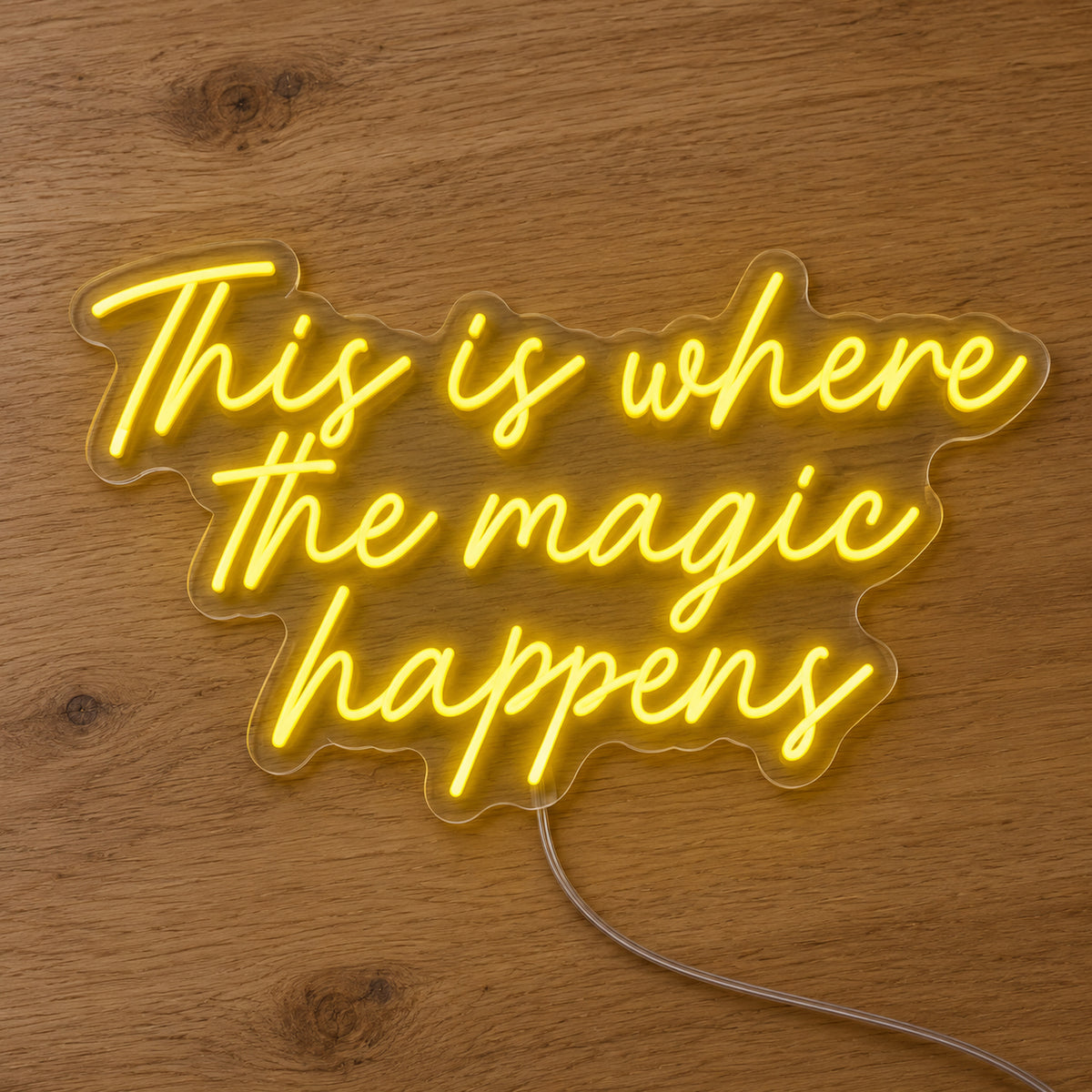 This Is Where The Magic Happens Neon Sign product photo 2