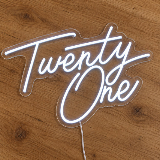 Twenty One LED Neon Sign product photo 2