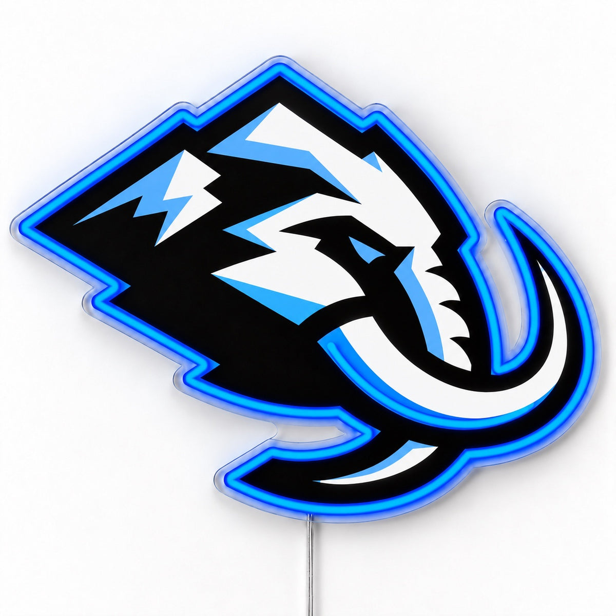 Utah Hockey Club LED neon sign in black, white and blue