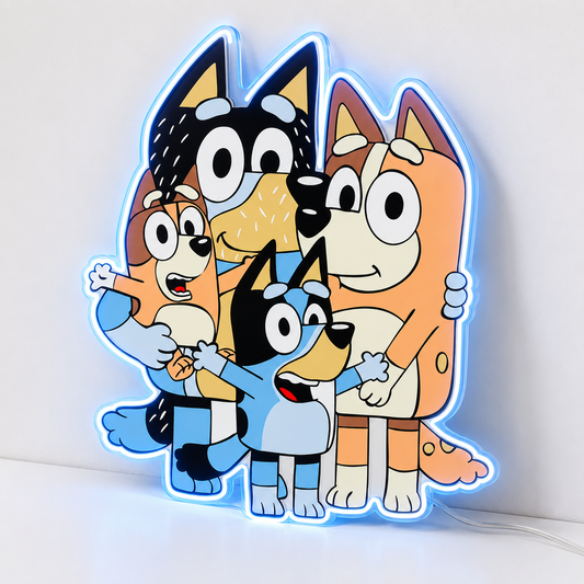 Bluey (Blue) LED Neon Sign