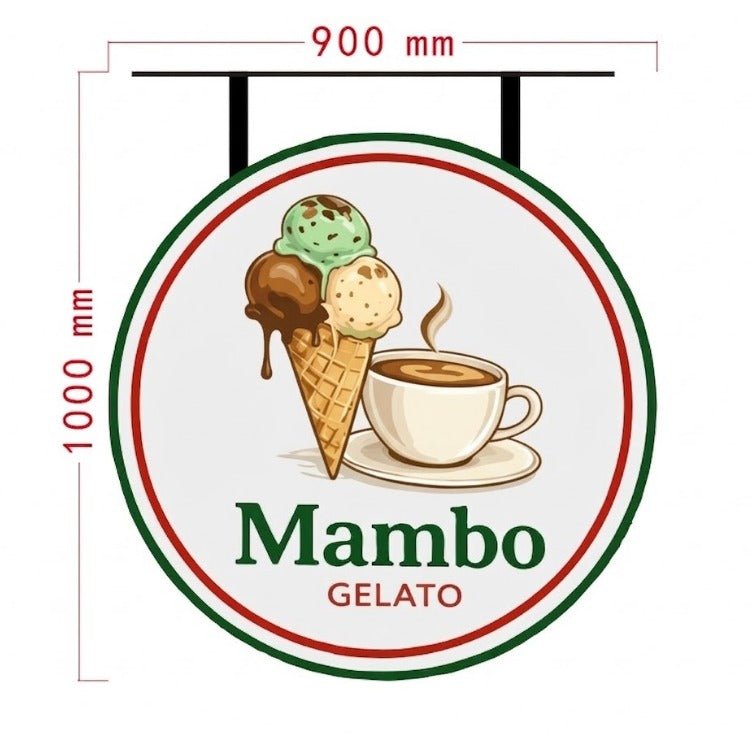 Custom Design: Ciao Baby x 2 & Mambo Gelato - Neon Lanes