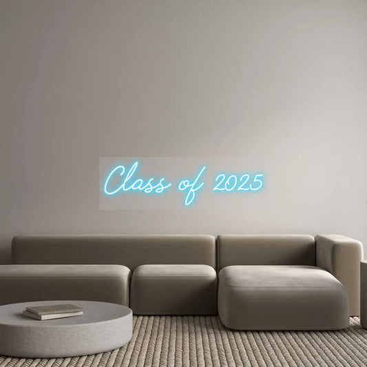 Custom Design: Class of 2025 - Neon Lanes