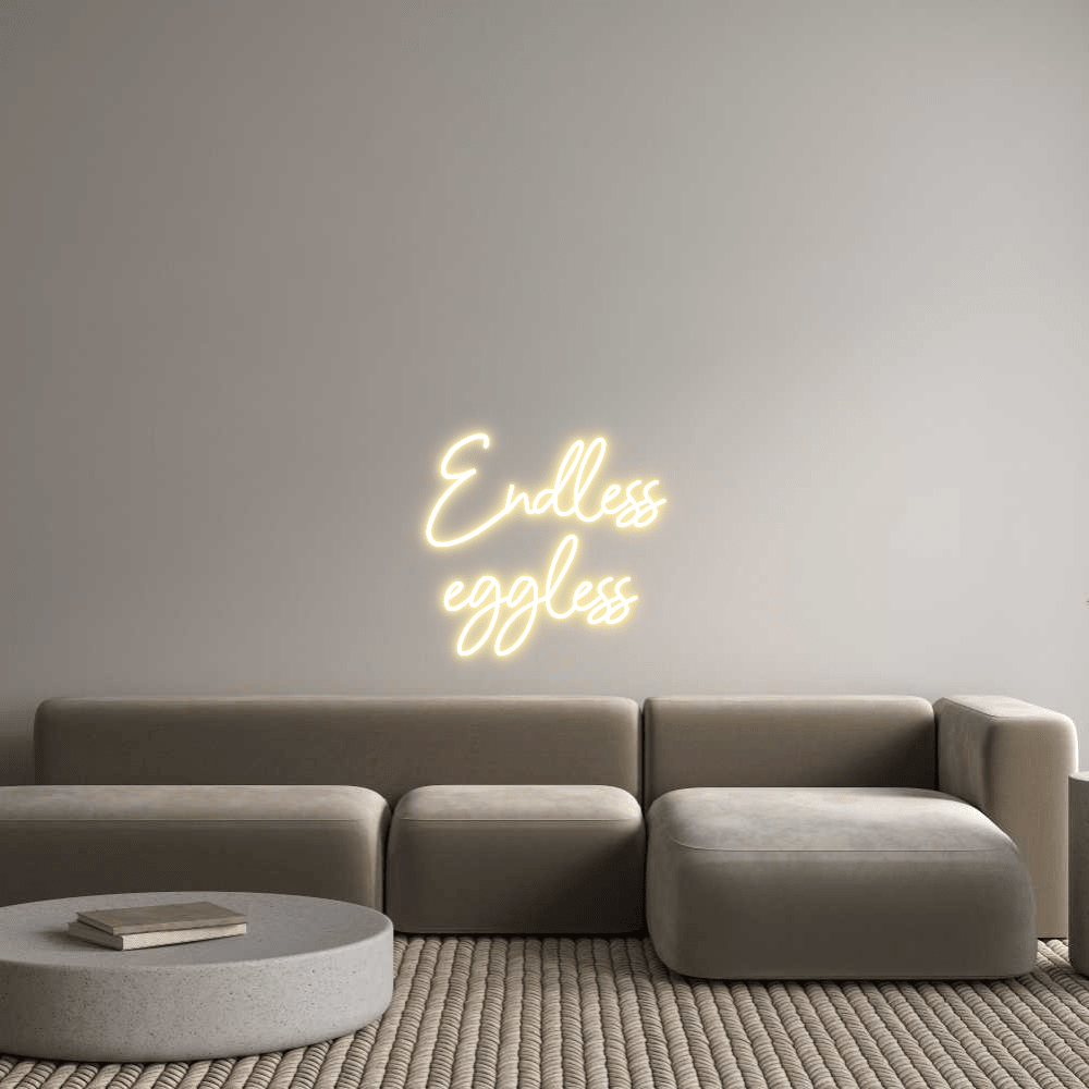 Custom Design: Endless eggless - Neon Lanes