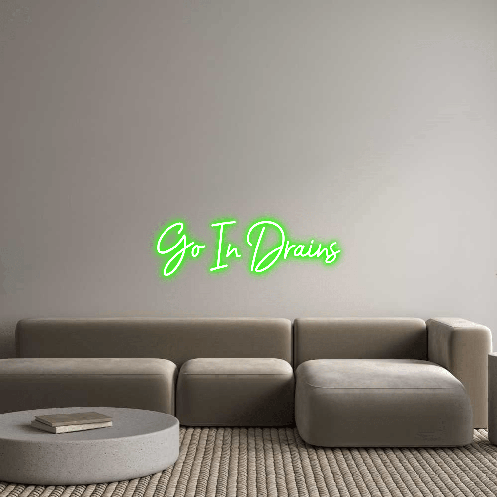 Custom Design: Go In Drains - Neon Lanes