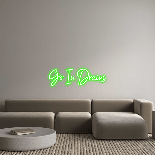 Custom Design: Go In Drains - Neon Lanes