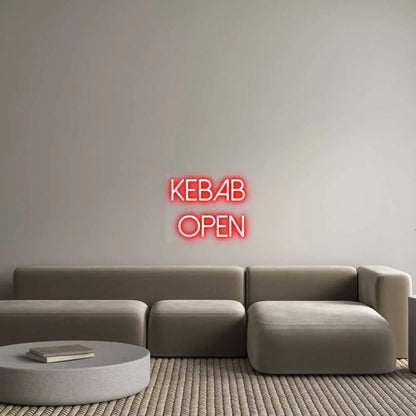Custom Design: KEBAB OPEN - Neon Lanes