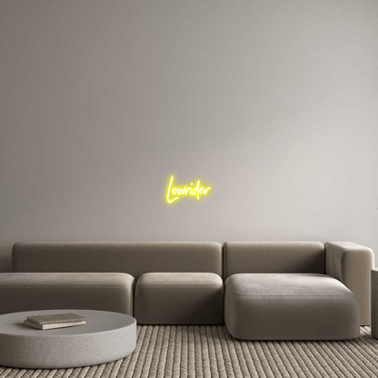 Custom Design: Lowrider - Neon Lanes