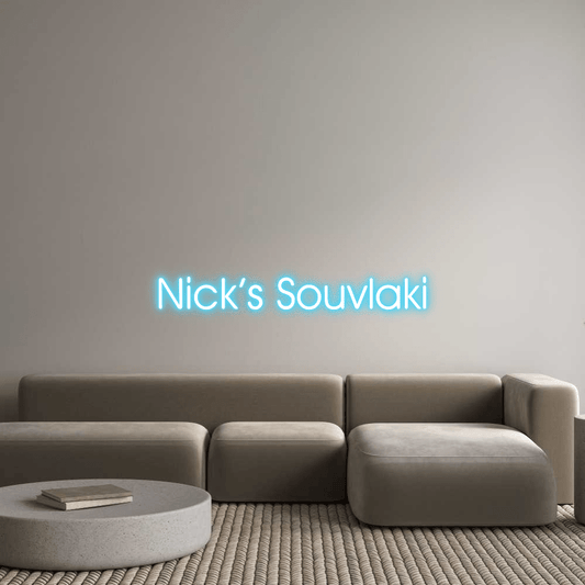 Custom Design: Nick’s Souvlaki - Neon Lanes