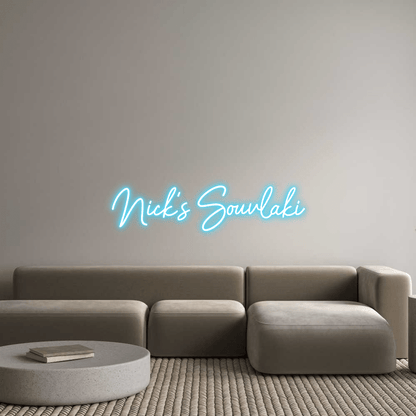 Custom Design: Nick’s Souvlaki - Neon Lanes