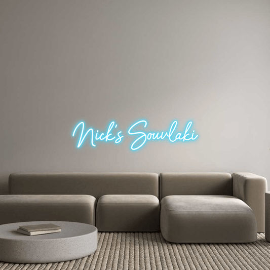 Custom Design: Nick’s Souvlaki - Neon Lanes