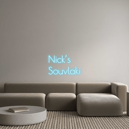Custom Design: Nick’s Souvlaki - Neon Lanes