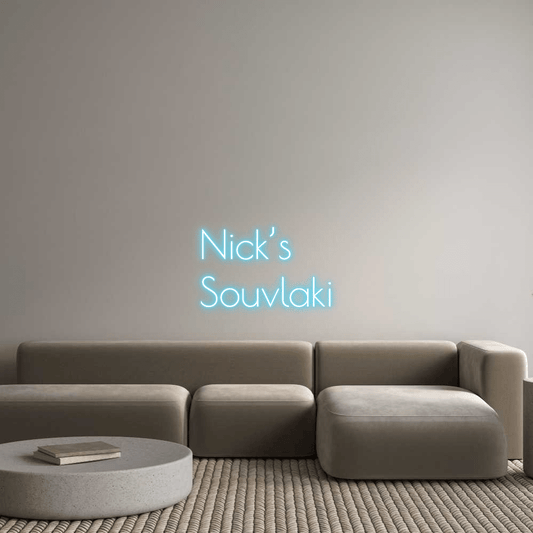Custom Design: Nick’s Souvlaki - Neon Lanes