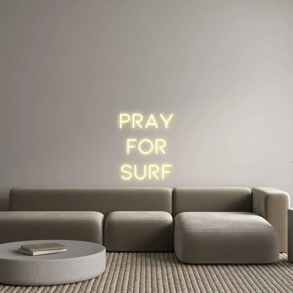 Custom Design: PRAY FOR SURF - Neon Lanes