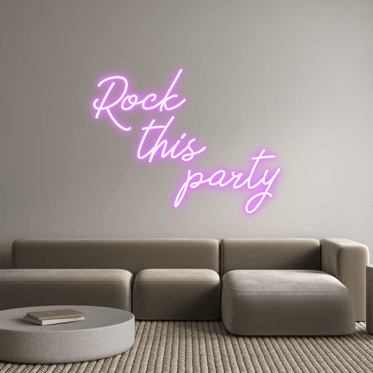 Custom Design: Rock this party - Neon Lanes