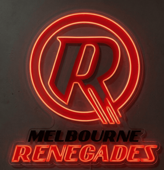 Melbourne Renegades Inspired LED Neon Sign - Neon Lanes